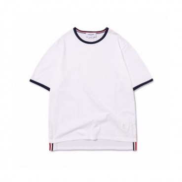 [톰브라운]Thom Browne 2020 Mm/Wm Casual Cotton Short Sleeved Polo Tshirts - 톰브라운 2020 남/녀 캐쥬얼 코튼 폴로 반팔티 Tho0830x.Size(m 