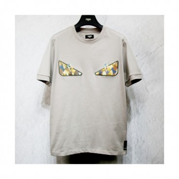 [펜디]Fendi 2020 Mens Logo Casual Short Sleeved Tshirts - 펜디 2020 남성 로고 캐쥬얼 코튼 반팔티 Fen0730x.Size(m 