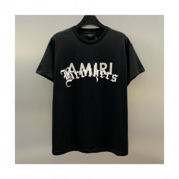 Amiri 2020 Mm/Wm Logo Cotton Short Sleeved Tshirts - 아미리 2020 남/녀 로고 코튼 반팔티 Ami0095x.Size(s 