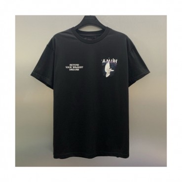 Amiri 2020 Mm/Wm Logo Cotton Short Sleeved Tshirts - 아미리 2020 남/녀 로고 코튼 반팔티 Ami0095x.Size(s 
