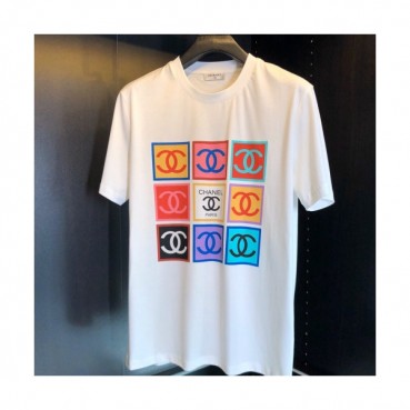 [샤넬]Chanel 2020 Mm/Wm 'CC' Logo Cotton Short Sleeved Tshirts - 샤넬 2020 남/녀 'CC'로고 코튼 반팔티 Cnl0584x.Size(m 