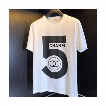[샤넬]Chanel 2020 Mm/Wm 'CC' Logo Cotton Short Sleeved Tshirts - 샤넬 2020 남/녀 'CC'로고 코튼 반팔티 Cnl0583x.Size(m 