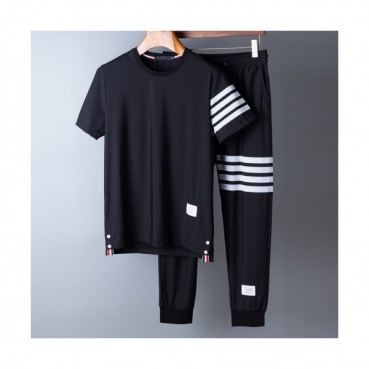 [톰브라운]Thom browne 2020 Mens Casual Training Short Sleeved Clothes&Pants - 톰브라운 2020 남성 캐쥬얼 트레이닝 반팔티&팬츠 Thom0794x.Size(m 