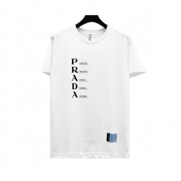 [프라다]Prada 2020 Mens Basic Logo Silket Short Sleeved Tshirts  - 프라다 2020 남성 베이직 로고 실켓 반팔티 Pra01066x.Size(s 