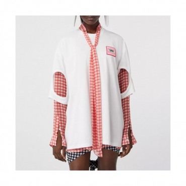 [버버리]Burberry 2020 Womens Logo Short Sleeved Tshirts - 버버리 2020 여성 로고 반팔티 Bur02686x.Size(s 