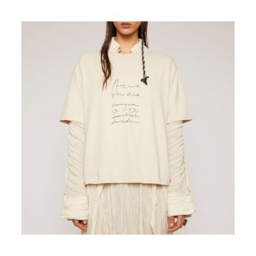 [아크네]Acne 2020 Studios Womens Logo Cotton Short Sleeved Tshirts - 아크네 스튜디오 2020 여성 로고 코튼 반팔티 Acn0074x.Size(xxs 