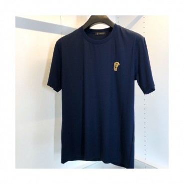 [베르사체]Versace 2020 Mens Logo Silket Short Sleeved Tshirts - 베르사체 2020 남성 메두사 실켓 반팔티 Ver0646x.Size(m 
