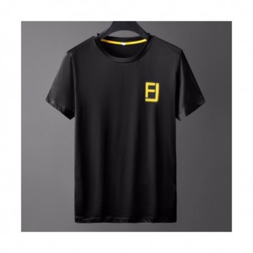 [펜디]Fendi 2020 Mens Logo Casual Silket Short Sleeved Tshirts - 펜디 2020 남성 로고 캐쥬얼 실켓 반팔티 Fen0720x.Size(m 