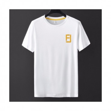 [펜디]Fendi 2020 Mens Logo Casual Silket Short Sleeved Tshirts - 펜디 2020 남성 로고 캐쥬얼 실켓 반팔티 Fen0719x.Size(m 