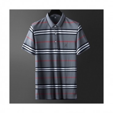 [버버리]Burberry 2020 Mens Logo Silket  Short Sleeved Polo Tshirts - 버버리 2020 남성 로고 실컷 폴로 반팔티 Bur02664x.Size(m 