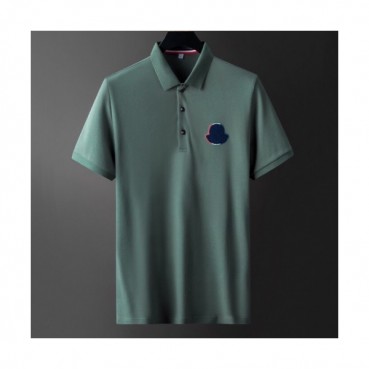 [매장판]Moncler 2020 Mens Logo Silket Short Sleeved Polo Tshirts - 몽클레어 2020 남성 로고 실켓 폴로 반팔티 Moc01725x.Size(m 