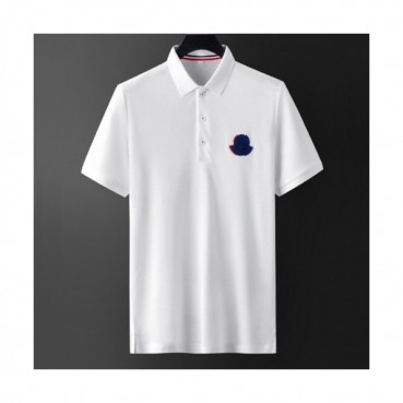 [매장판]Moncler 2020 Mens Logo Silket Short Sleeved Polo Tshirts - 몽클레어 2020 남성 로고 실켓 폴로 반팔티 Moc01723x.Size(m 