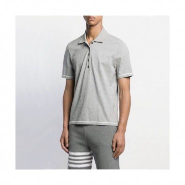 [톰브라운]Thom Browne 2020 Mens Casual Cotton Short Sleeved Polo Tshirts - 톰브라운 2020 남성 로고 코튼 폴로 반팔티 Tho0781x.Size(m 
