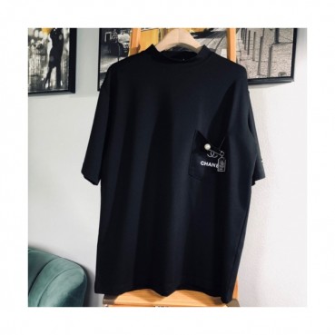 [샤넬]Chanel 2020 Mm/Wm 'CC' Logo Cotton Short Sleeved Tshirts - 샤넬 2020 남/녀 'CC'로고 코튼 반팔티 Cnl0578x.Size(s 