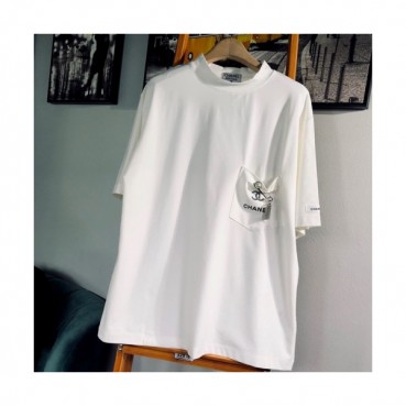 [샤넬]Chanel 2020 Mm/Wm 'CC' Logo Cotton Short Sleeved Tshirts - 샤넬 2020 남/녀 'CC'로고 코튼 반팔티 Cnl0579x.Size(s 