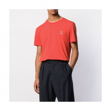 Ami 2019 Mm/Wm Casual Cotton Short Sleeved Tshirt - 아미 2019 남/녀 로고 코튼 캐쥬얼 반팔티 Ami0033x.Size(s 