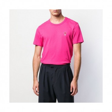 Ami 2019 Mm/Wm Casual Cotton Short Sleeved Tshirt - 아미 2019 남/녀 로고 코튼 캐쥬얼 반팔티 Ami0032x.Size(s 