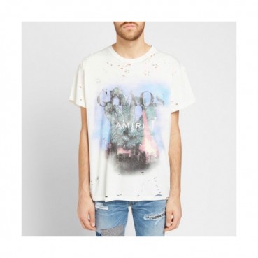 Amiri 2020 Mm/Wm Logo Cotton Short Sleeved Tshirts - 아미리 2020 남/녀 로고 코튼 반팔티 Ami0092x.Size(s 
