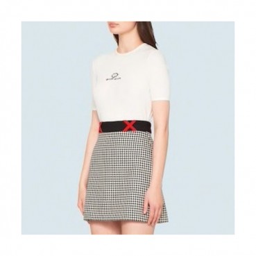 Miumiu 2020 Ladies Cotton Short Sleeved Tshirts - 미우미우 2020 여성 코튼 반팔티 Miu0194x.Size(s 