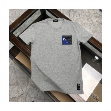 [펜디]Fendi 2020 Mens Logo Casual Silket Short Sleeved Tshirts - 펜디 2020 남성 로고 캐쥬얼 실켓 반팔티 Fen0709x.Size(m 