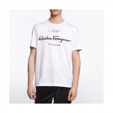 [페라가모]Ferragamo 2020 Mm/Wm Basic Logo Cotton Short Sleeved Tshirts - 페라가모 2020 남/녀 베이직 로고 코튼 반팔티 Fer0308x.Size(s 