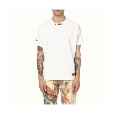 [헤론프레스턴]Heron Preston 2020 Mens Printing Crew neck Short Sleeved Oversize Tshirt - 헤론프레스턴 2020 남성 프린팅 코튼 오버사이즈 반팔티 Hron0028x.Size(xs 