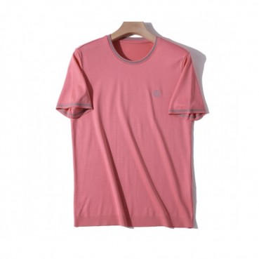 Hermes 2020 Mens Crew-neck Silket Short Sleeved Tshirts 
