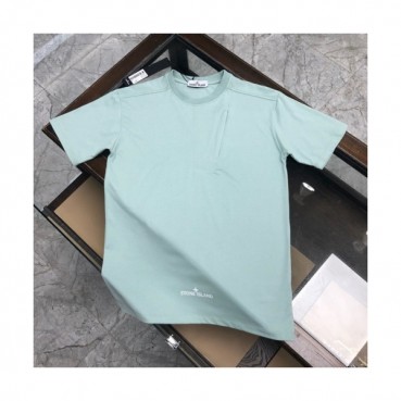 [스톤아일랜드]Stone Island 2020 Mens Crew-neck Cotton Short Sleeved Tshirts 