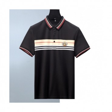 [버버리]Burberry 2020 Mens Logo Silket Short Sleeved Polo Tshirts - 버버리 2020 남성 로고 실켓 폴로 반팔티 Bur02633x.Size(m 