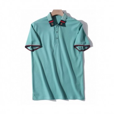 [매장판]Gucci 2020 Mens Logo Silket Short Sleeved Polo Tshirts - 구찌 2020 남성 로고 실켓 폴로 반팔티 Guc02719x.Size(m 