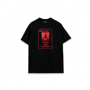 [팜 엔젤스]Palm Angels 2020 Mm/Wm Logo Cotton Short Sleeved Tshirts - 팜 엔젤스 2020 남자 로고 코튼 반팔티셔츠 Pam0146x.Size(xs 