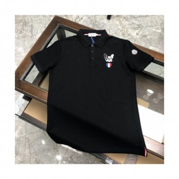 [매장판]Moncler 2020 Mens Logo Silket Short Sleeved Polo Tshirts - 몽클레어 2020 남성 로고 실켓 폴로 반팔티 Moc01694x.Size(m 