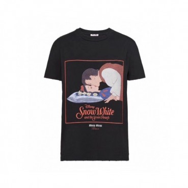 Miumiu 2020 Ladies Cotton Short Sleeved Tshirts - 미우미우 2020 여성 코튼 반팔티 Miu0183x.Size(s 