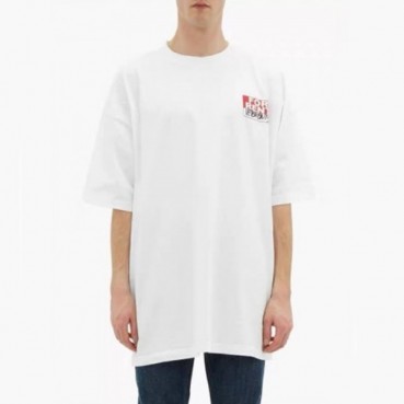 Vetements Mens Printing Tshirt - 베트멍 남성 프린팅 반팔티 