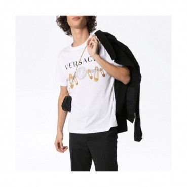 [베르사체]Versace 2020 Mens Logo Silket Short Sleeved Tshirts - 베르사체 2020 남성 메두사 실켓 반팔티 Ver0632x.Size(m 