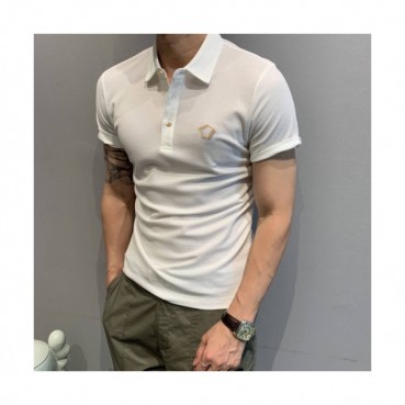 [베르사체]Versace 2020 Mens Logo Silket Short Sleeved Polo Tshirts - 베르사체 2020 남성 메두사 실켓 폴로 반팔티 Ver0627x.Size(m 