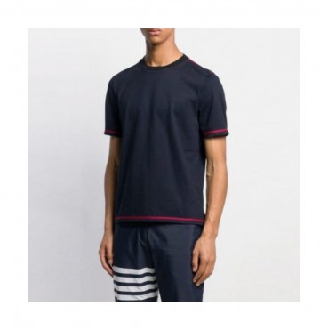 [톰브라운]Thom Browne 2020 Mens Casual Cotton Short Sleeved Tshirts - 톰브라운 2020 남성 로고 코튼 반팔티 Tho0759x.Size(s 