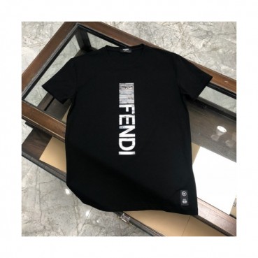 [펜디]Fendi 2020 Mens Logo Casual Silket Short Sleeved Tshirts - 펜디 2020 남성 로고 캐쥬얼 실켓 반팔티 Fen0693x.Size(m 