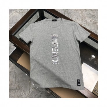 [펜디]Fendi 2020 Mens Logo Casual Silket Short Sleeved Tshirts - 펜디 2020 남성 로고 캐쥬얼 실켓 반팔티 Fen0692x.Size(m 