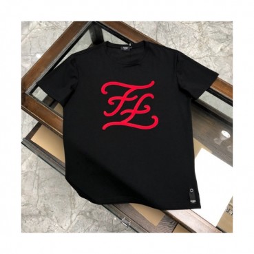 [펜디]Fendi 2020 Mens Logo Casual Silket Short Sleeved Tshirts - 펜디 2020 남성 로고 캐쥬얼 실켓 반팔티 Fen0685x.Size(m 