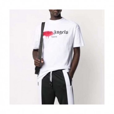 [팜 엔젤스]Palm Angels 2020 Mm/Wm Logo Cotton Short Sleeved Tshirts - 팜 엔젤스 2020 남자 로고 코튼 반팔티셔츠 Pam0145x.Size(s 