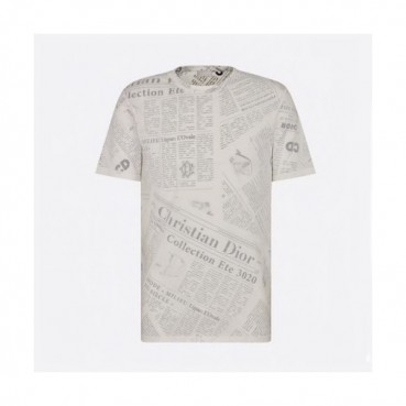 [디올]Dior 2020 Mm/Wm Logo Silket Short Sleeved Tshirts - 디올 2020 남/녀 로고 실켓 반팔티 Dio0614x.Size(xs 