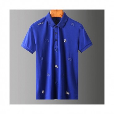 [버버리]Burberry 2020 Mens Logo Silket Short Sleeved Polo Tshirts - 버버리 2020 남성 로고 실켓 폴로 반팔티 Bur02611x.Size(m 