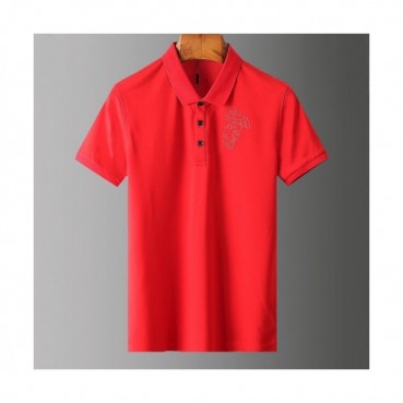 [베르사체]Versace 2020 Mens Logo Silket Short Sleeved Polo Tshirts - 베르사체 2020 남성 메두사 실켓 폴로 반팔티 Ver0626x.Size(m 