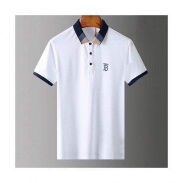 [버버리]Burberry 2020 Mens Logo Silket Short Sleeved Polo Tshirts - 버버리 2020 남성 로고 실켓 폴로 반팔티 Bur02608x.Size(m 