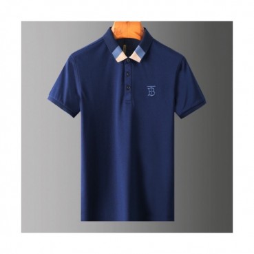 [버버리]Burberry 2020 Mens Logo Silket Short Sleeved Polo Tshirts - 버버리 2020 남성 로고 실켓 폴로 반팔티 Bur02607x.Size(m 