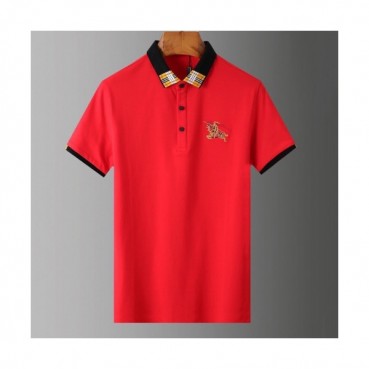[버버리]Burberry 2020 Mens Logo Silket Short Sleeved Polo Tshirts - 버버리 2020 남성 로고 실켓 폴로 반팔티 Bur02617x.Size(m 