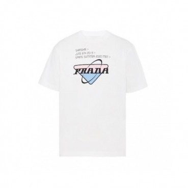 [프라다]Prada 2020 Mens Basic Logo Cotton Short Sleeved Tshirts  - 프라다 2020 남성 베이직 로고 코튼 반팔티 Pra01035x.Size(s 