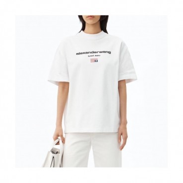 [매장판]Alexsander Wang 2020 Mm/Wm Logo Cotton Short Sleeved Tshirts - 알렉산더왕 2020 남/녀 로고 코튼 반팔티 Alw0104x.Size(s 