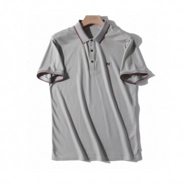 Hermes 2019 Mens Logo Cotton Polo Short Sleeved Tshirt - 에르메스 2019 남성 로고 코튼 폴로 반팔티 Her0454x.Size(m 
